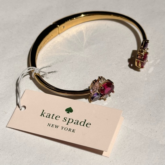 NWT Kate Spade Little Gem Hinged Cuff Bracelet - Picture 4 of 7